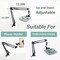 Hand Embroidery Stand Lap,Folding Cross Stitch Stand Clamp, Hand Embroidery Hoop Holder 360 Rotated Embroidery Holder Stand ,Embroidery Hoops Stand Suitable for Embroidery Hoops(Black)